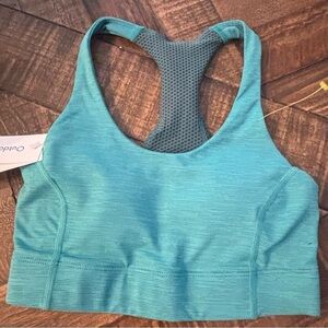 Outdoor Voices NWT Blue Sports Bra with Racerback Design